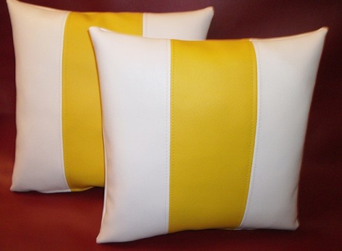 White yellow stripe - stripe, faux