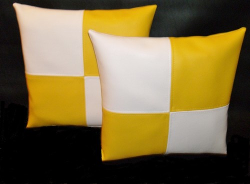 Yellow white check - yellow,