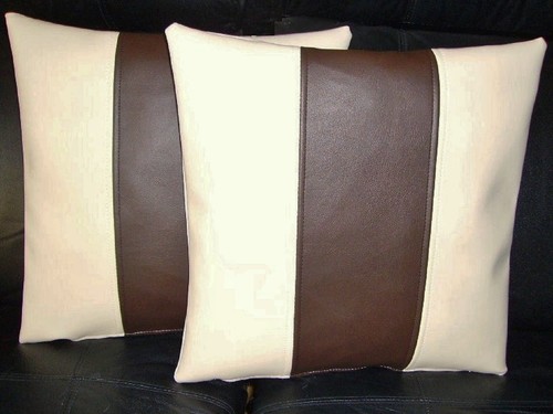 Cream brown stripe faux - 2,