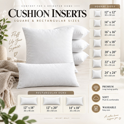 Hollowfibre cushion pads inner - pads,