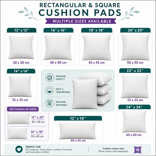 Hollowfibre cushion pads - cushion, inner