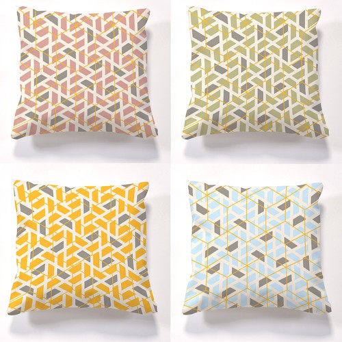 Geo cushions with inner - 4,