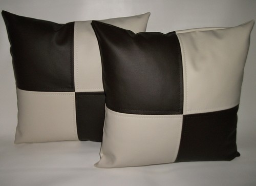 Brown cream check faux - 2,