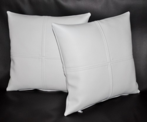 White check faux leather - ,