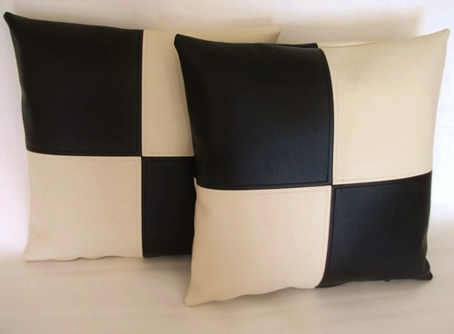 Black cream check faux - 2,