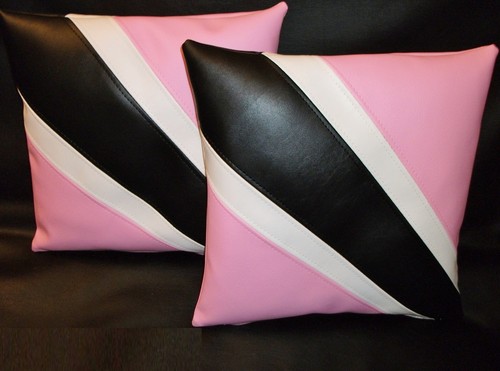 Fan stripe faux leather - 2,